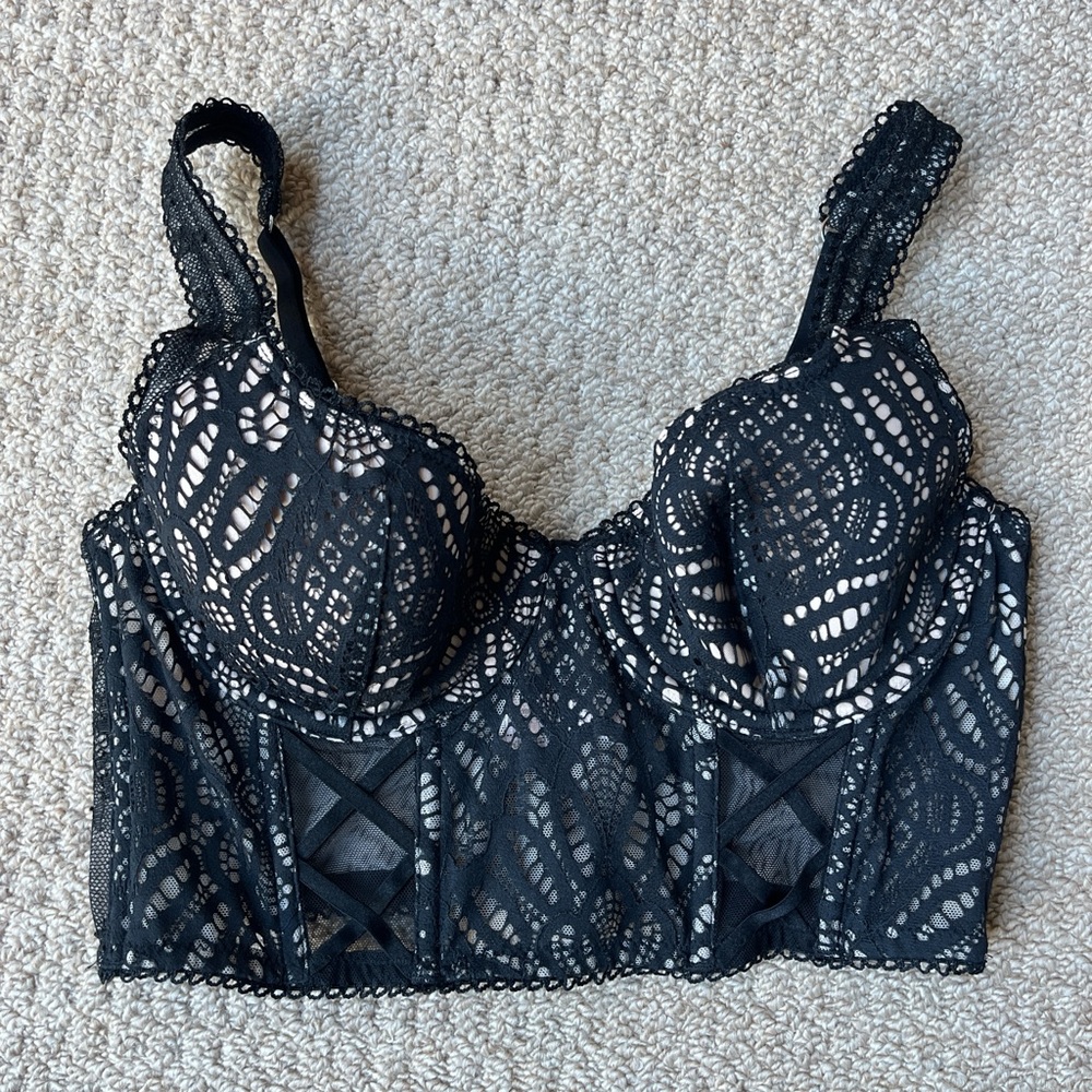 Victoria’s Secret Lace Bustier Balconette Bra